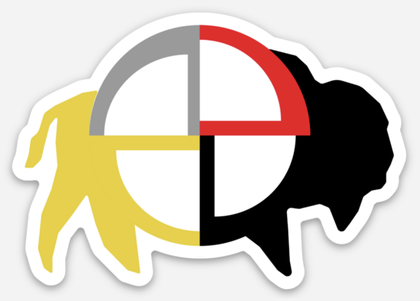 Bison Medicine Wheel Sticker
